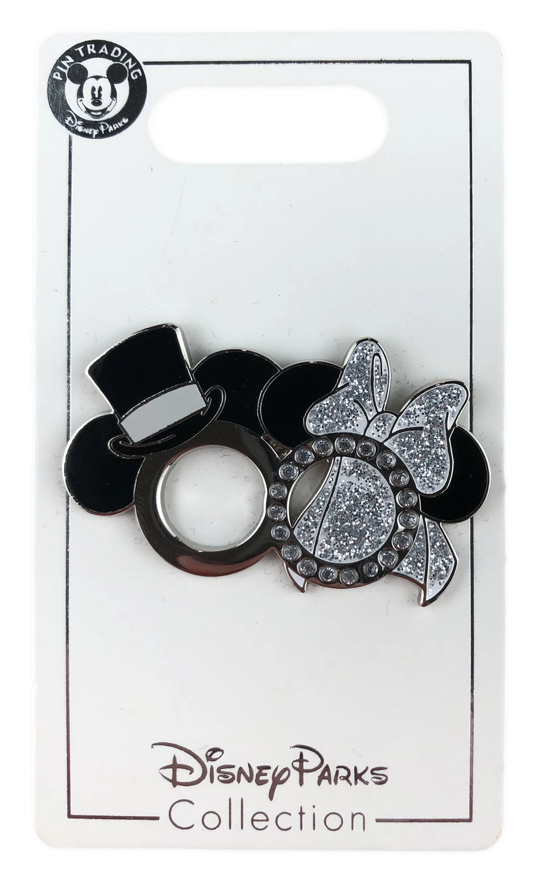 item Disney Pin - Mickey Mouse and Minnie - Wedding Rings Set 115102