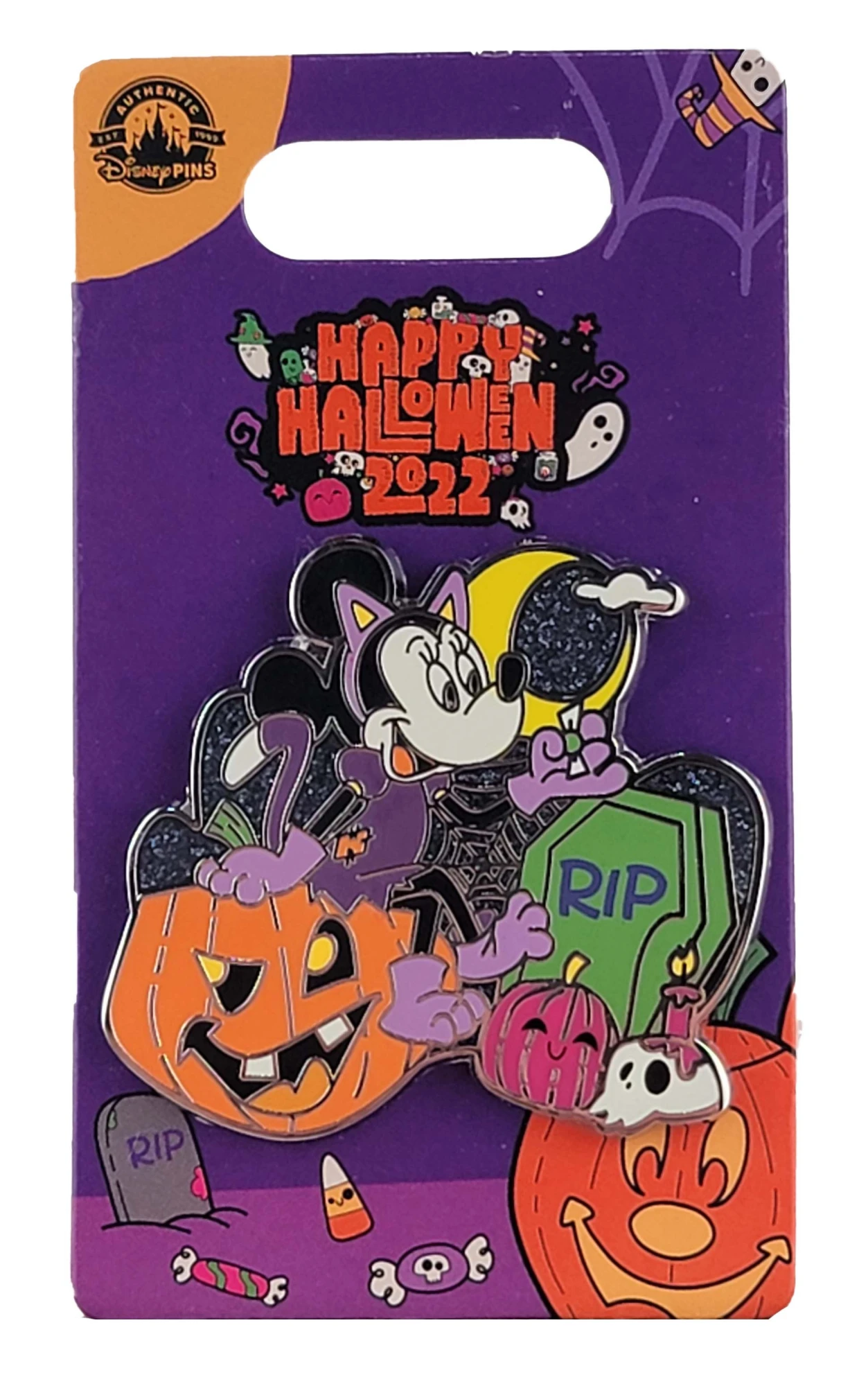 item Disney Pin - Happy Halloween 2022 - Minnie Mouse Dressed as a Cat 149564