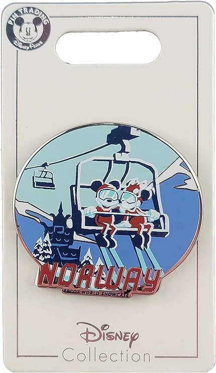 item Disney Pin - EPCOT World Showcase - Norway - Mickey and Minnie Mouse - Ski Lift 71rpbipcqdl-ac-sy741-jpg