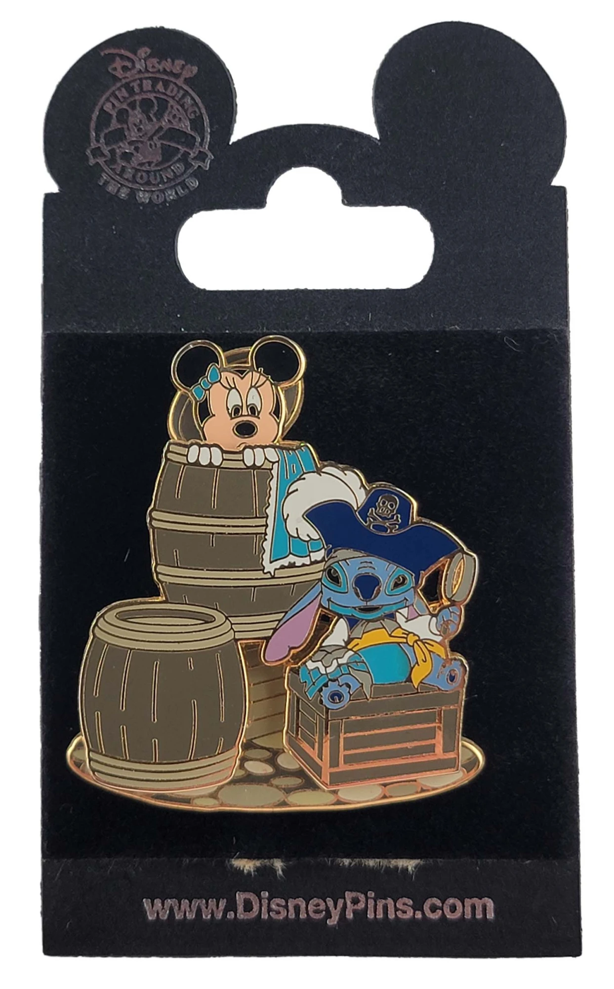 item Disney Pin - Pirates of the Caribbean - Minnie Mouse and Stitch 46843a