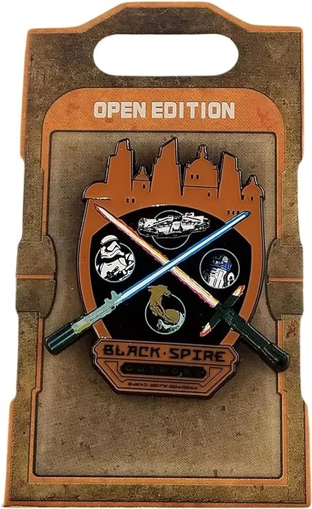 item Disney Pin - Star Wars Galaxy's Edge - Black Spire Outpost - Crossed Lightsabers 81mcjhr8pl-ac-sy741-jpg