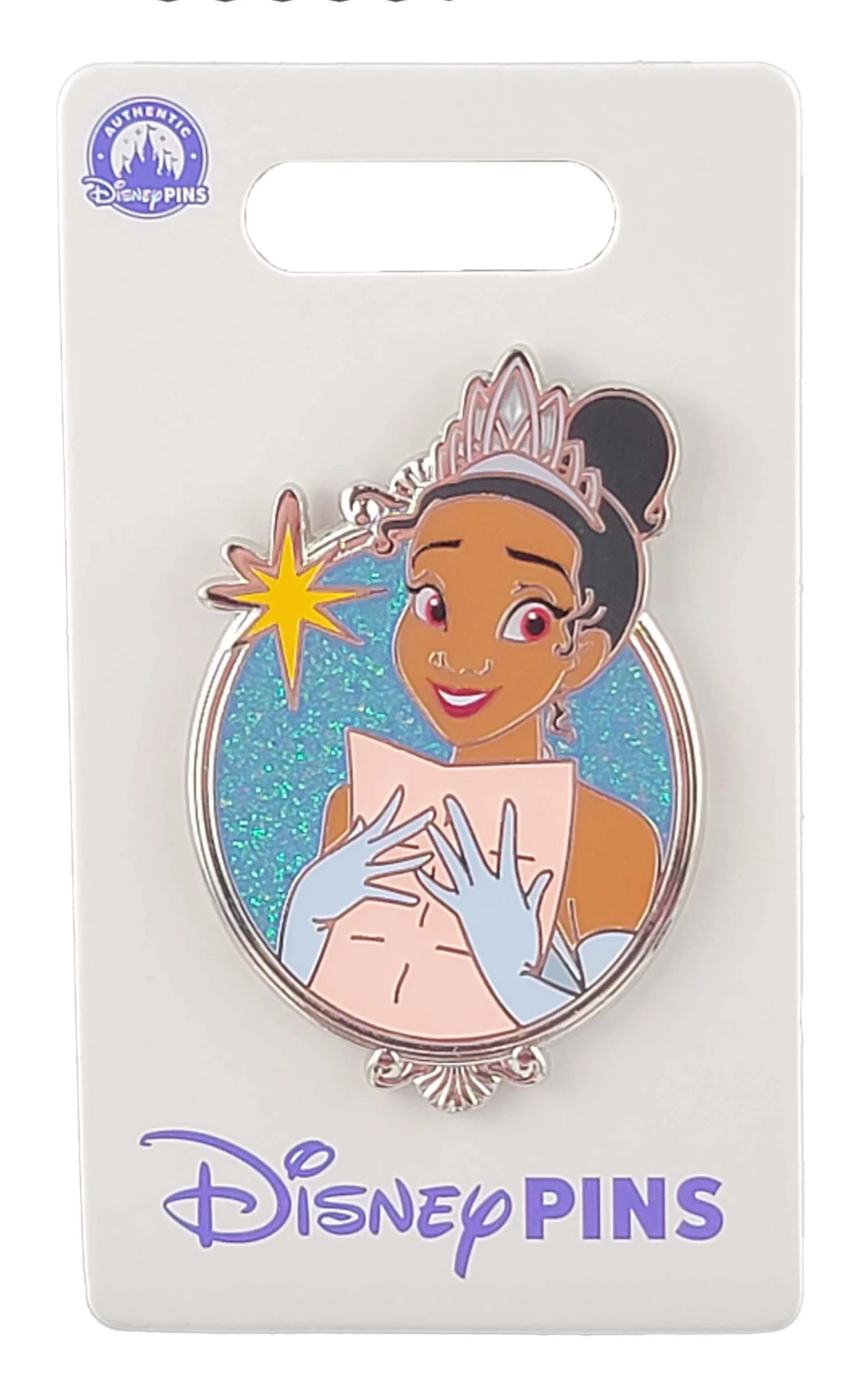 products Disney Pin - Princess Glitter Portrait Series - Princess and the Frog - Tiana
