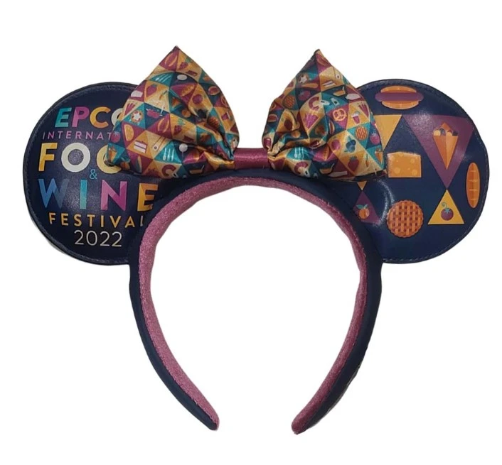 products Disney Parks - Minnie Mouse Ears Headband - 2022 Epcot Food And Wine Festival