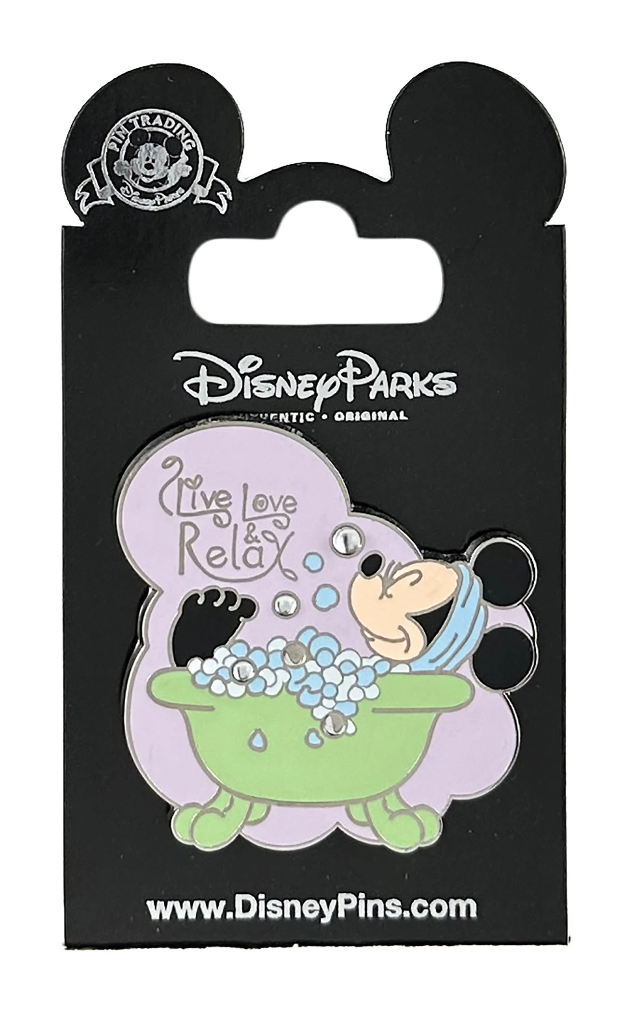item Disney Pin - Live, Love, & Relax - Minnie Mouse in Bathtub 102043
