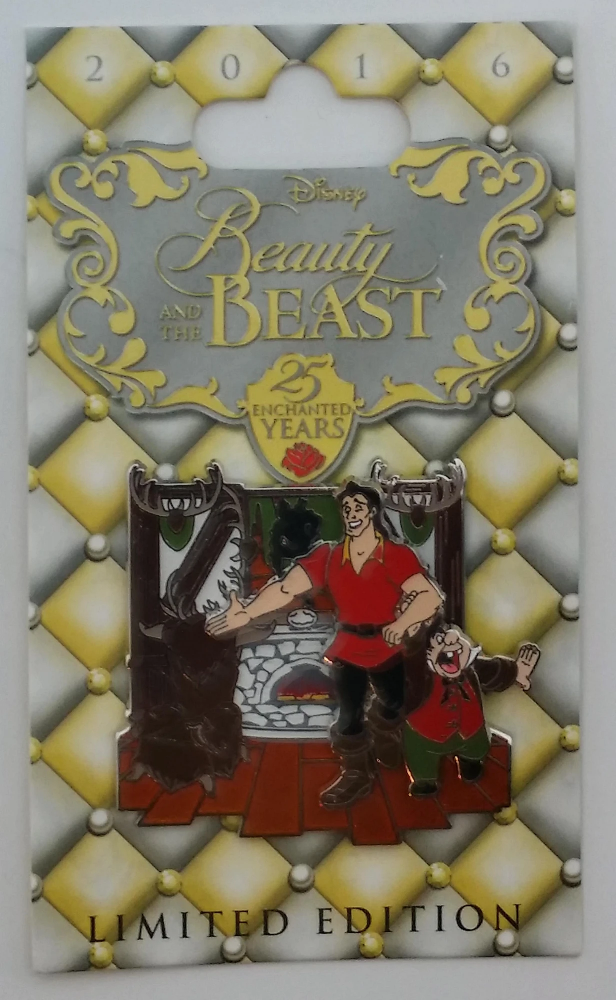 item Disney Pin - Beauty Beast 25 Enchanted Years - Gaston and Le Fou 119171