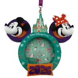 item Disney Parks Photo Frame Ornament - 2026 Walt Disney World - Mickey and Minnie Mouse 02456 Ornament Frame Dated 2026 WDW Mickey Minnie b.webp