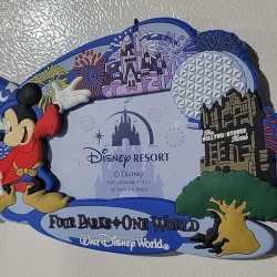 item Disney Parks Magnet - Photo Frame - Four Parks One World - Sorcerer Mickey Mouse 91YvU0cMzmL._AC_SX679_