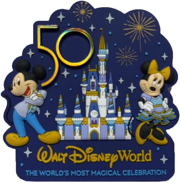 item Magnet - 50th Anniversary - Mickey & Minnie at Cinderella Castle 518xn8xqzl-ac-jpg
