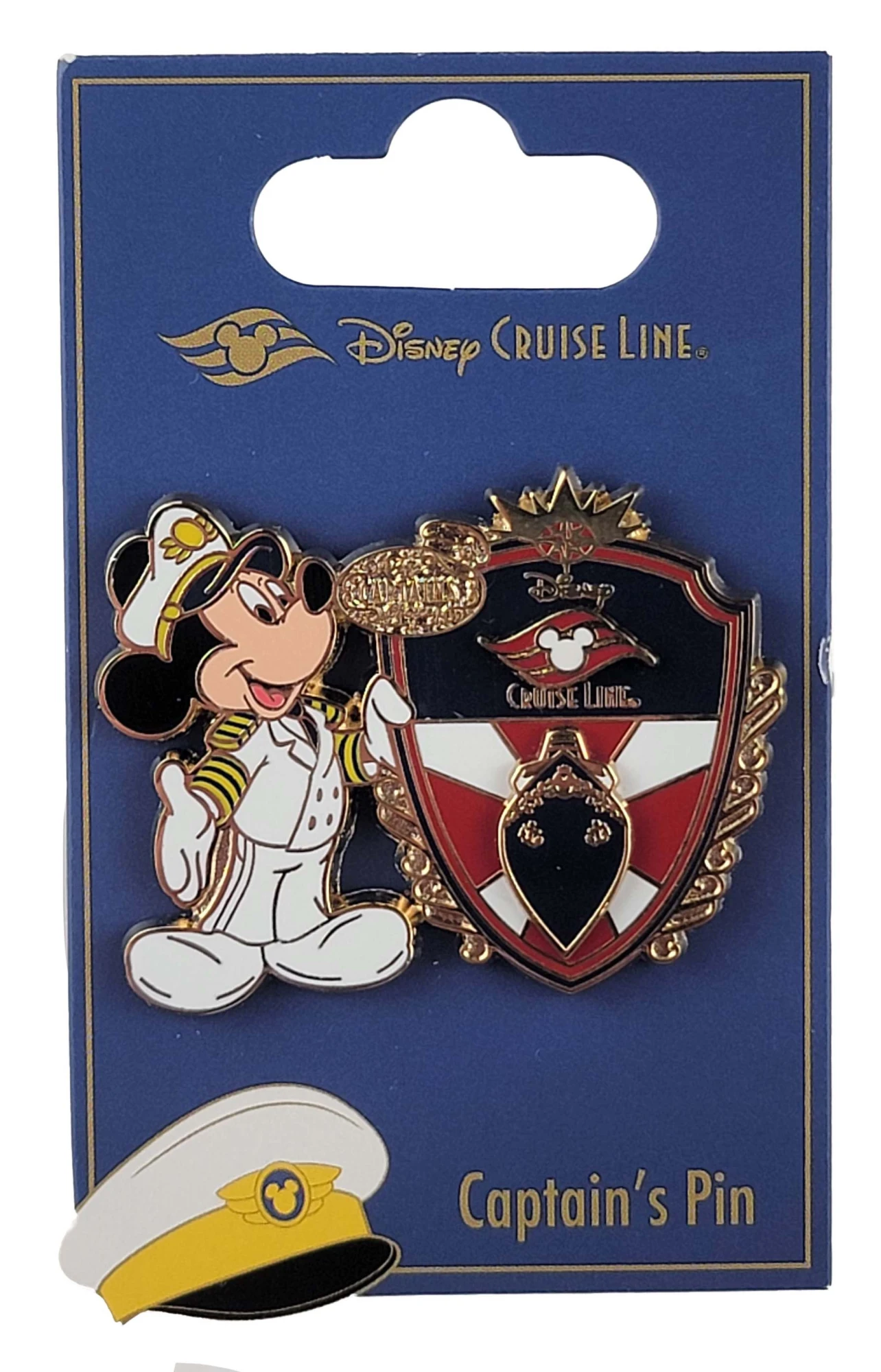 item Disney Pin - Disney Cruise Line - Captain's Choice -- Captain Mickey with Coat of Arms 77542