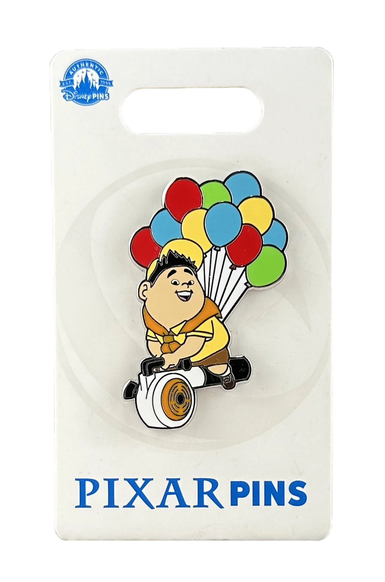 item Disney Pin - Russell - Riding a Leaf Blower - Balloons - Up 163436