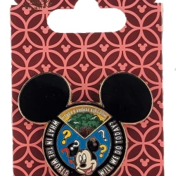 item Disney Pin - Create-A-Pin - What In the World Will We Do Today? - Disney's Hollywood Studios Variant (Spinner) 65916a