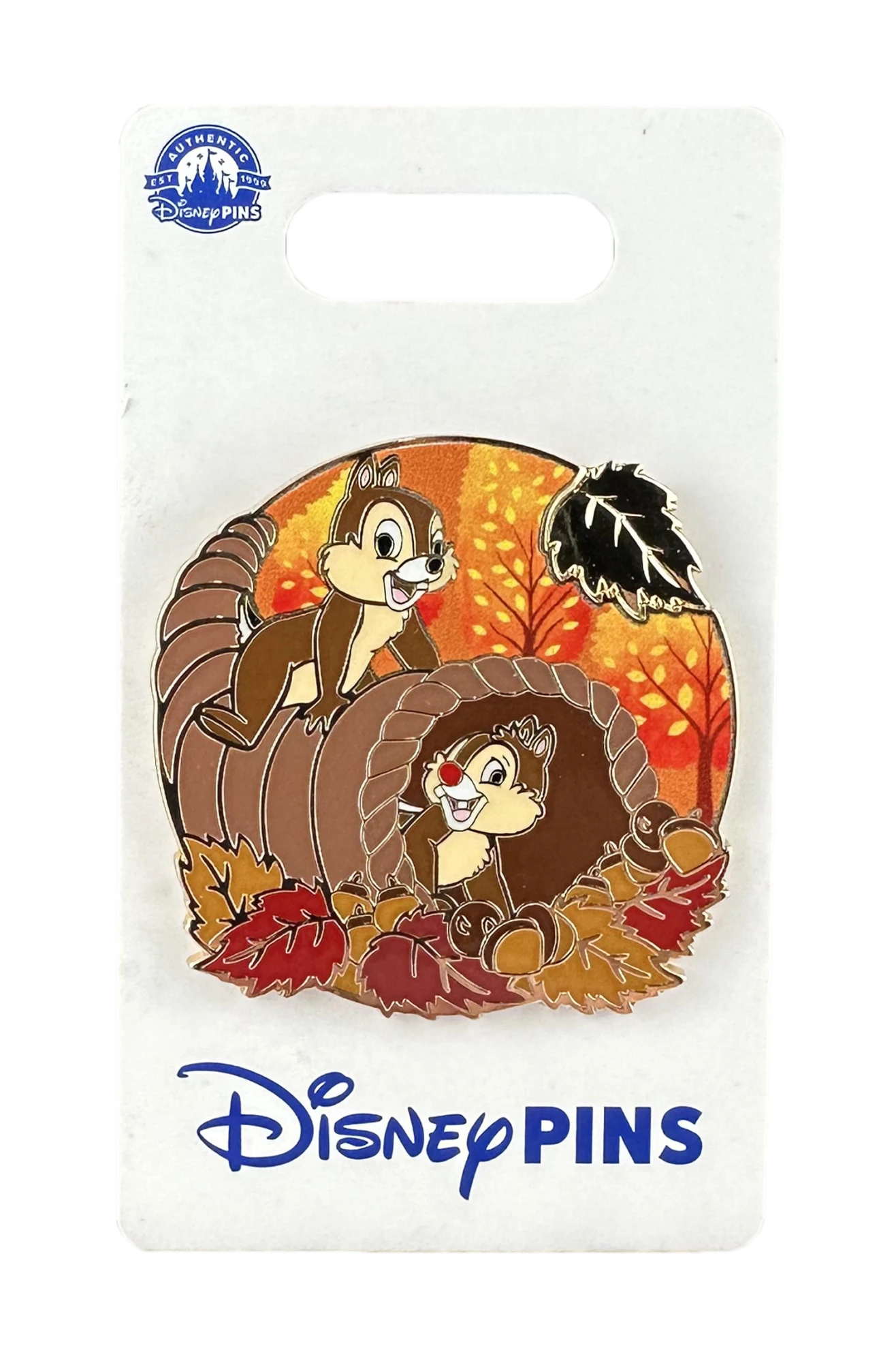 item Disney Pin - Chip and Dale - Autumn - Gold Leaf 163810