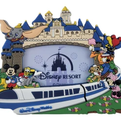 item Disney Parks - Magnetic Photo Frame - Walt Disney World - Mickey Mouse And Friends WDW Magic Kingdom Magnet Frame 1