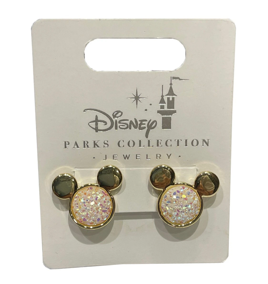 item Disney Parks - Mickey Icon with Sparkle White Stone - Earrings sc151234jpg