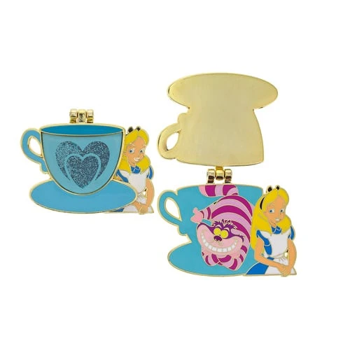 item Disney Pin - Alice and Cheshire Cat Teacup - Magical Montage - Hinged 117299b.webp