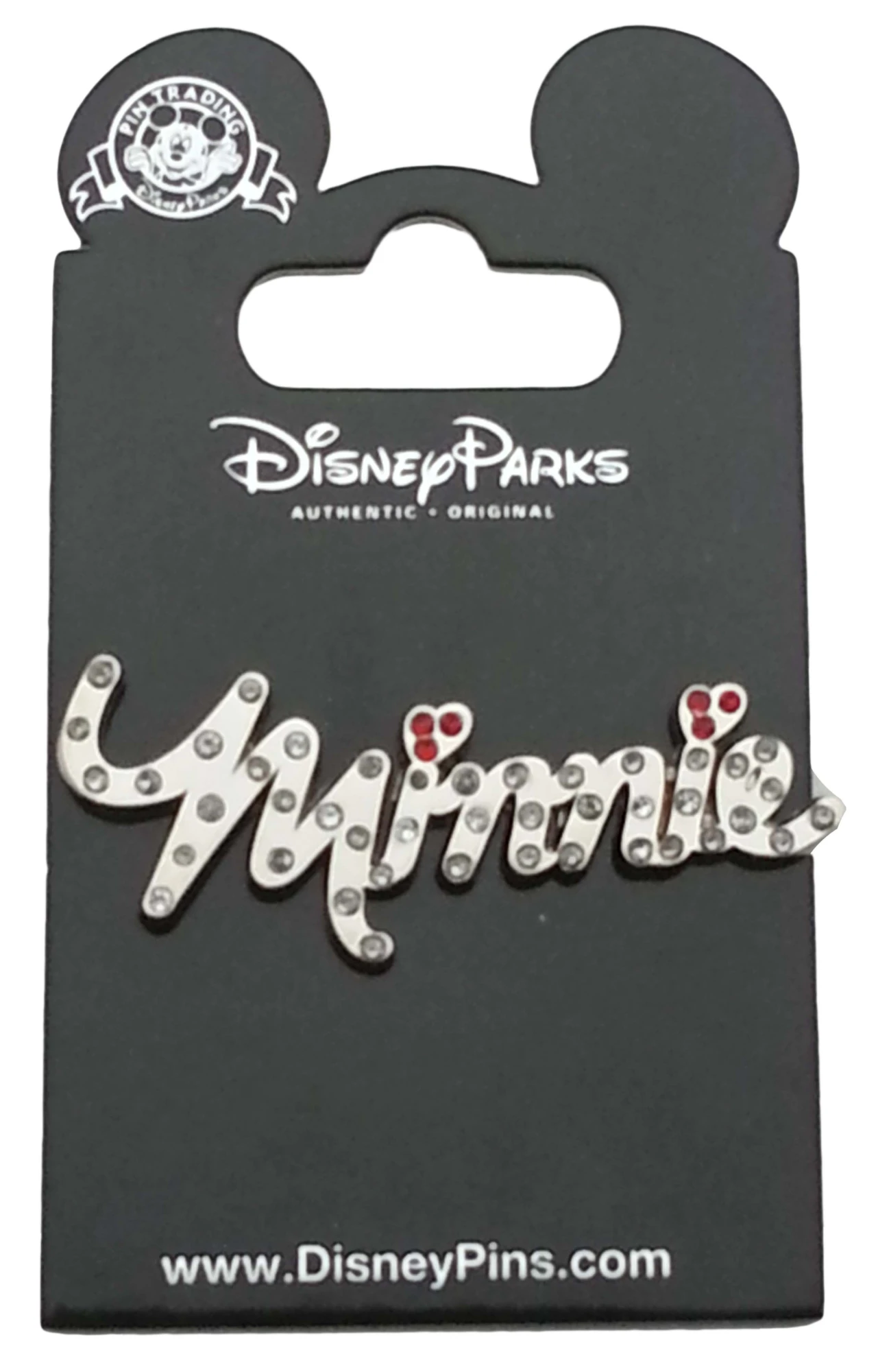 item Disney Pin - Minnie Gemmed Name 115659