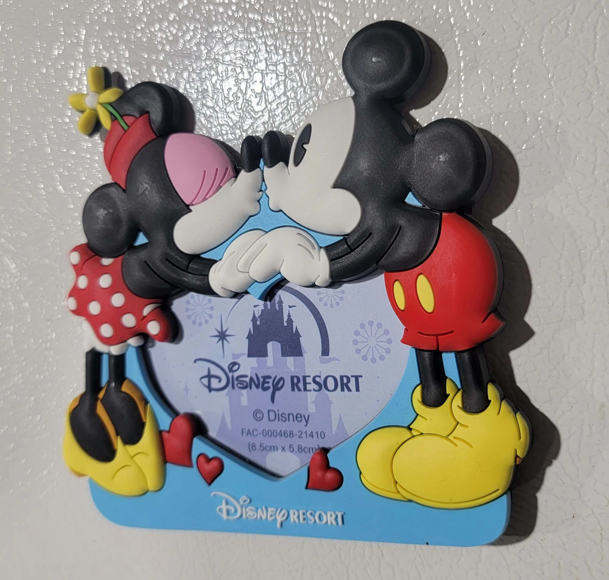 item Disney Parks Soft Touch Magnet- Magnetic Picture Frame - Mickey Mouse & Minnie Kiss Mickey Minnie Kiss Frame 2