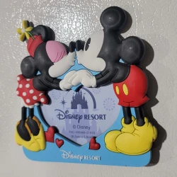 item Disney Parks Soft Touch Magnet- Magnetic Picture Frame - Mickey Mouse & Minnie Kiss Mickey Minnie Kiss Frame 2