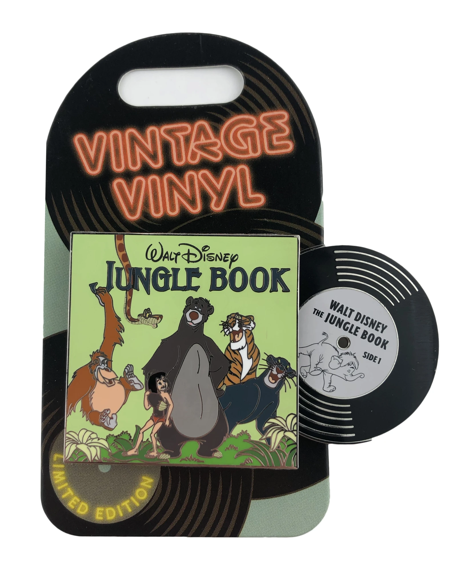 item Disney Pin - Vintage Vinyl - Pin of the Month - Jungle Book 135016a