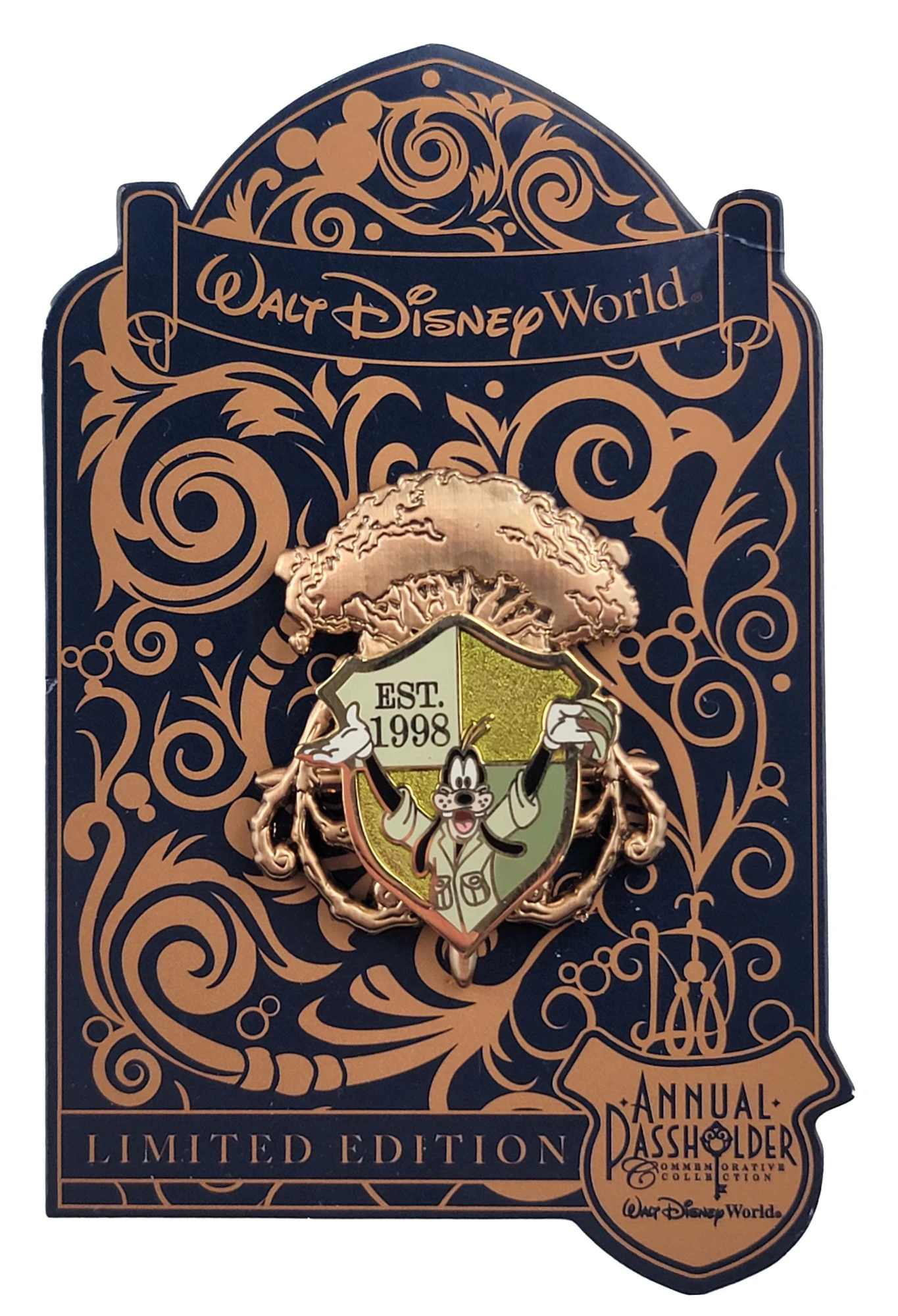 item Disney Pin - Animal Kingdom - Est 1998 - Annual Passholder - Goofy Shield 112577