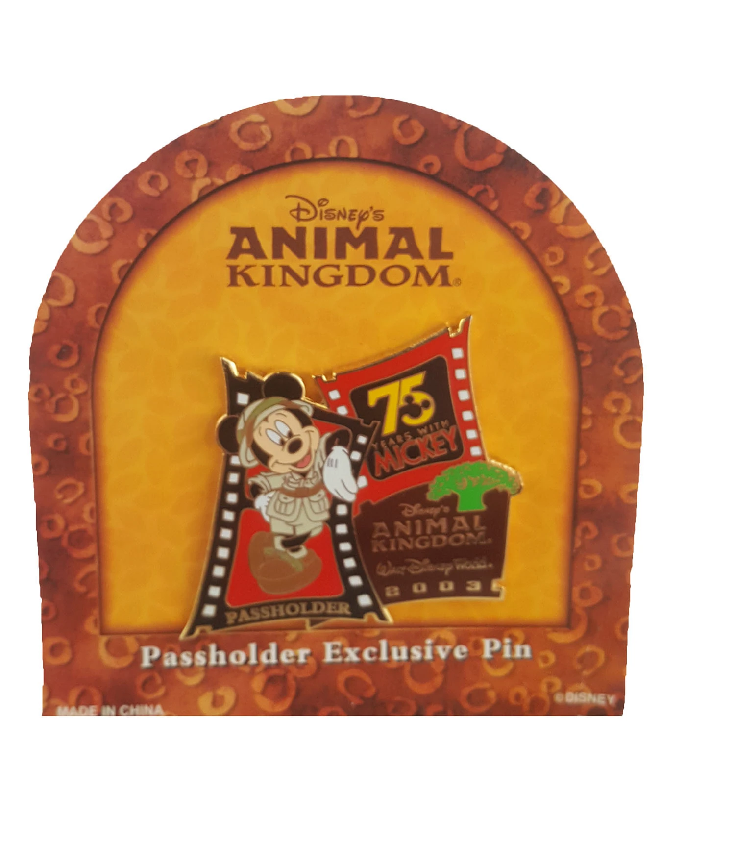 item Disney Pin - Mickey - Animal Kingdom 75 Years With Mickey - Annual Passholder 2003 25613