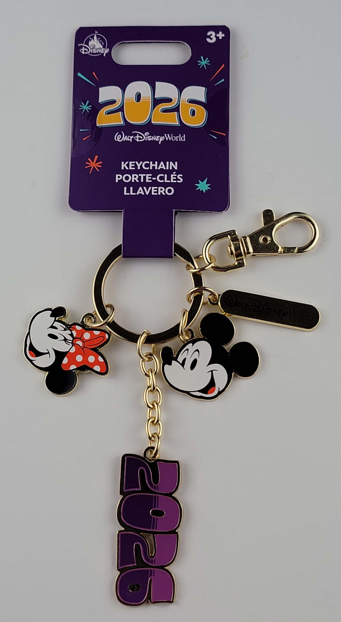 products Disney Parks Keychain - Dated 2026 Mickey and Minnie Mouse