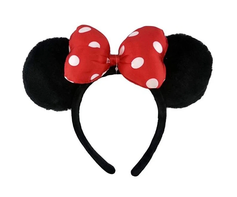 item Disney Parks - Minnie Mouse Ears Headband - Satin Polka Dot Bow Satin Polka Dot Bow