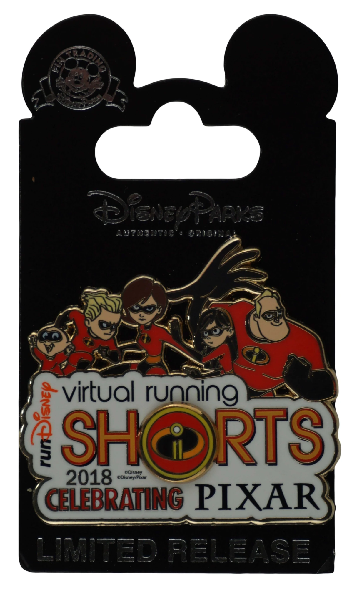 item Disney Pin - 2018 Incredibles 2 Virtual Running Shorts 146759