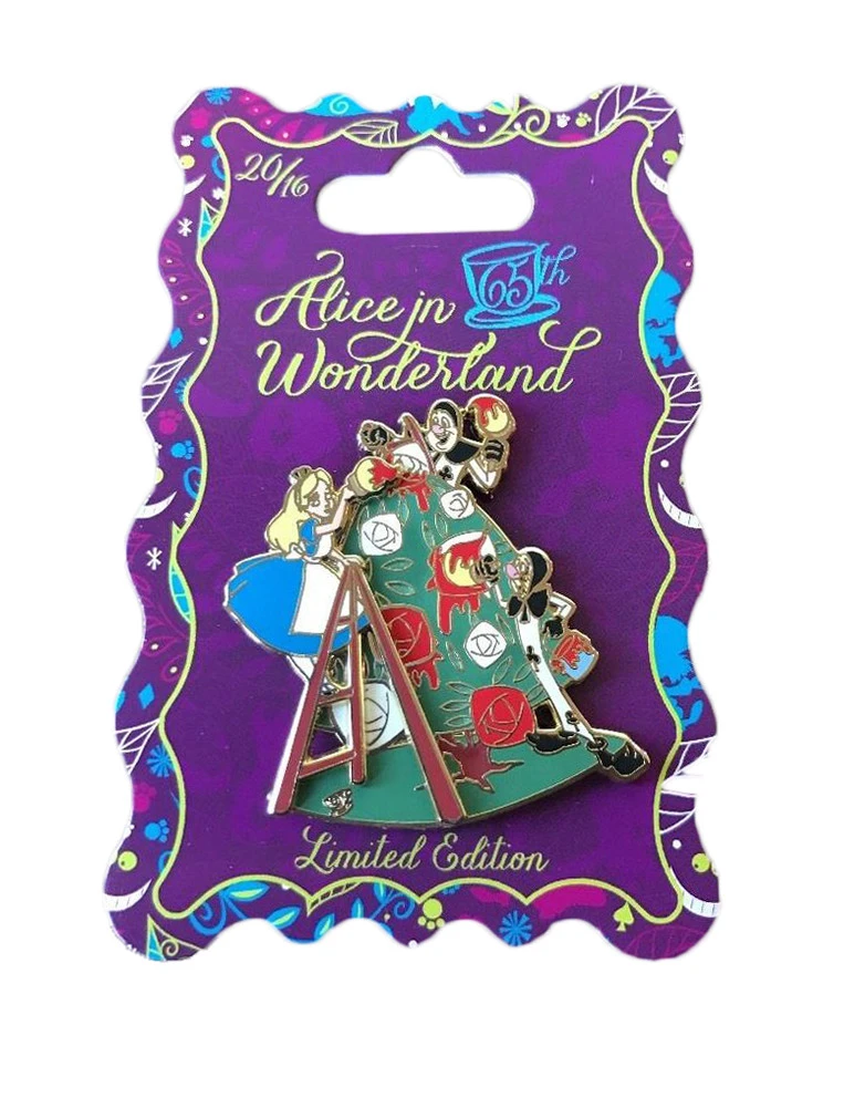 item Disney Pin - Alice in Wonderland 65th Anniversary - Alice is Painting the Roses 116761