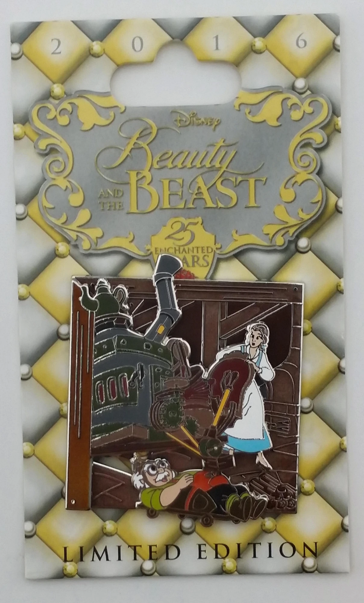 item Disney Pin - Beauty and the Beast 25 Enchanted Years - Belle and Maurice 119301a