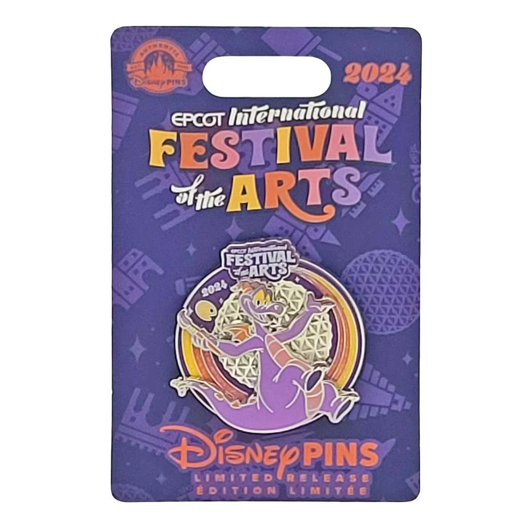 item Disney Pin - Figment - EPCOT International Festival of the Arts 2024 - Spacehip Earth - Painting Rainbow 103621aml1jpg