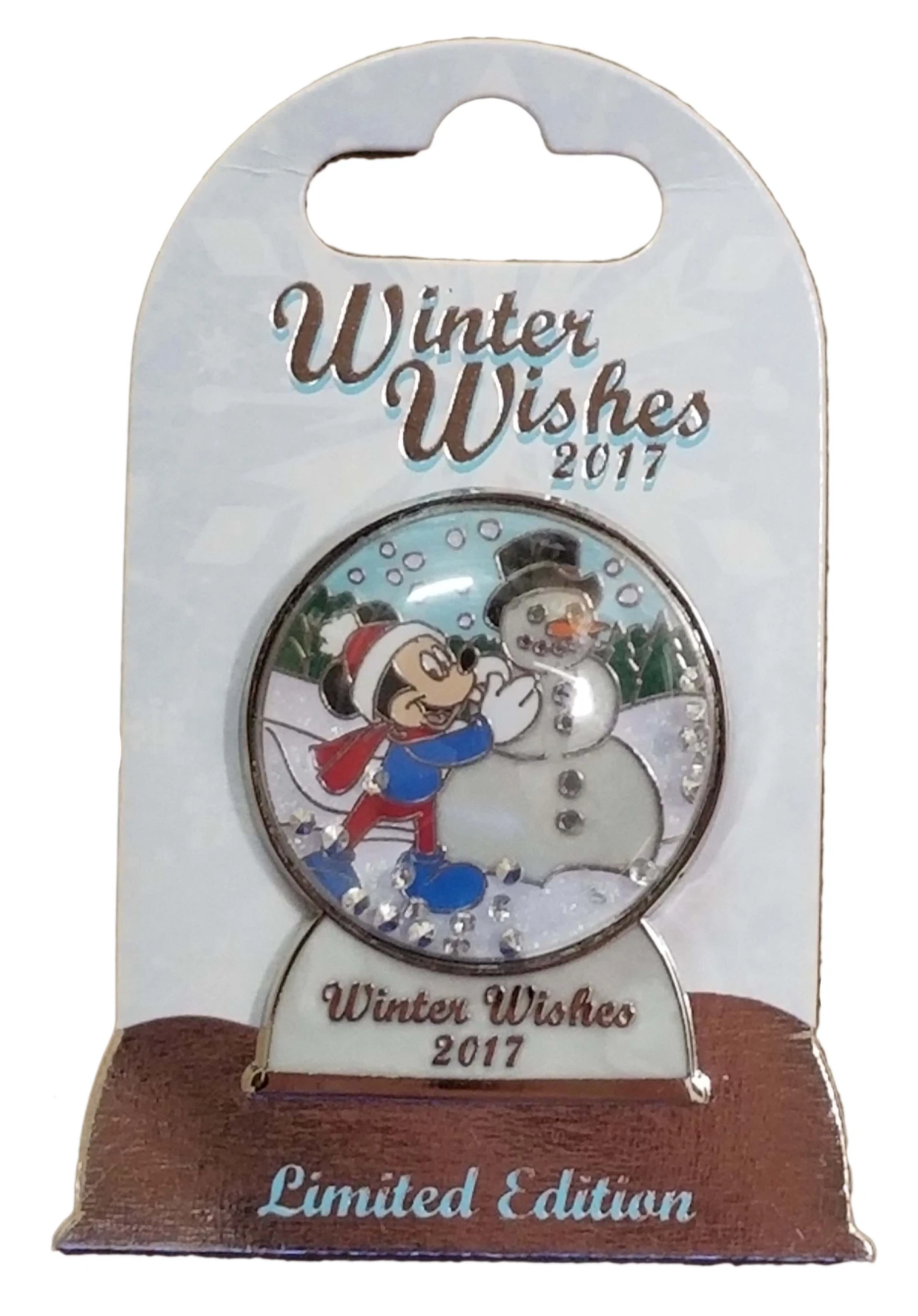 item Disney Pin - Winter Wishes 2017 Snow Globe - Mickey Mouse 125926