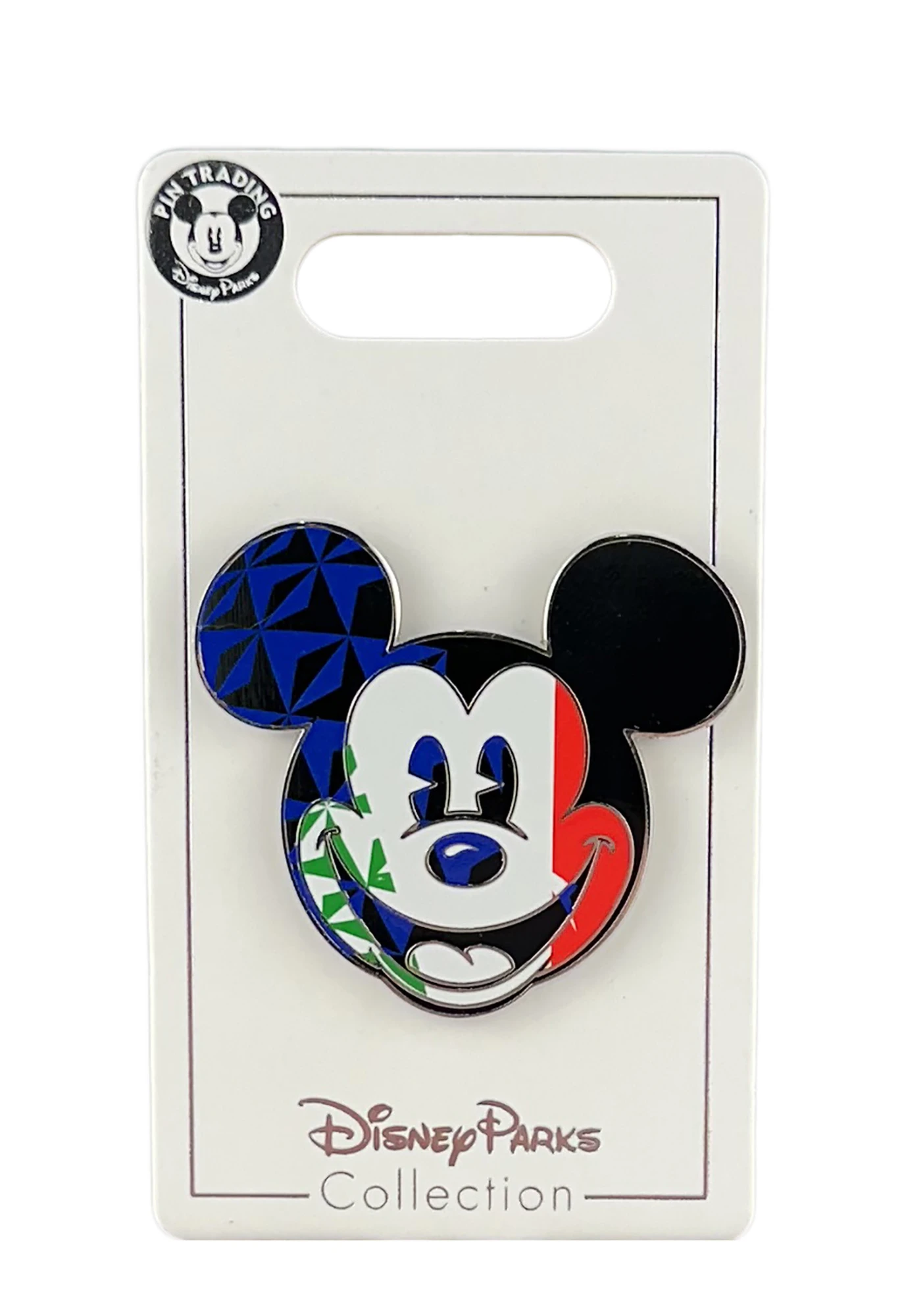 item Disney Pin - Mickey Head - Italy Flag - EPCOT World Showcase 157026.webp