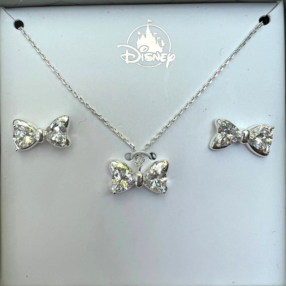 products Disney Parks - Minnie Mouse Bow -Earring and Necklace Set