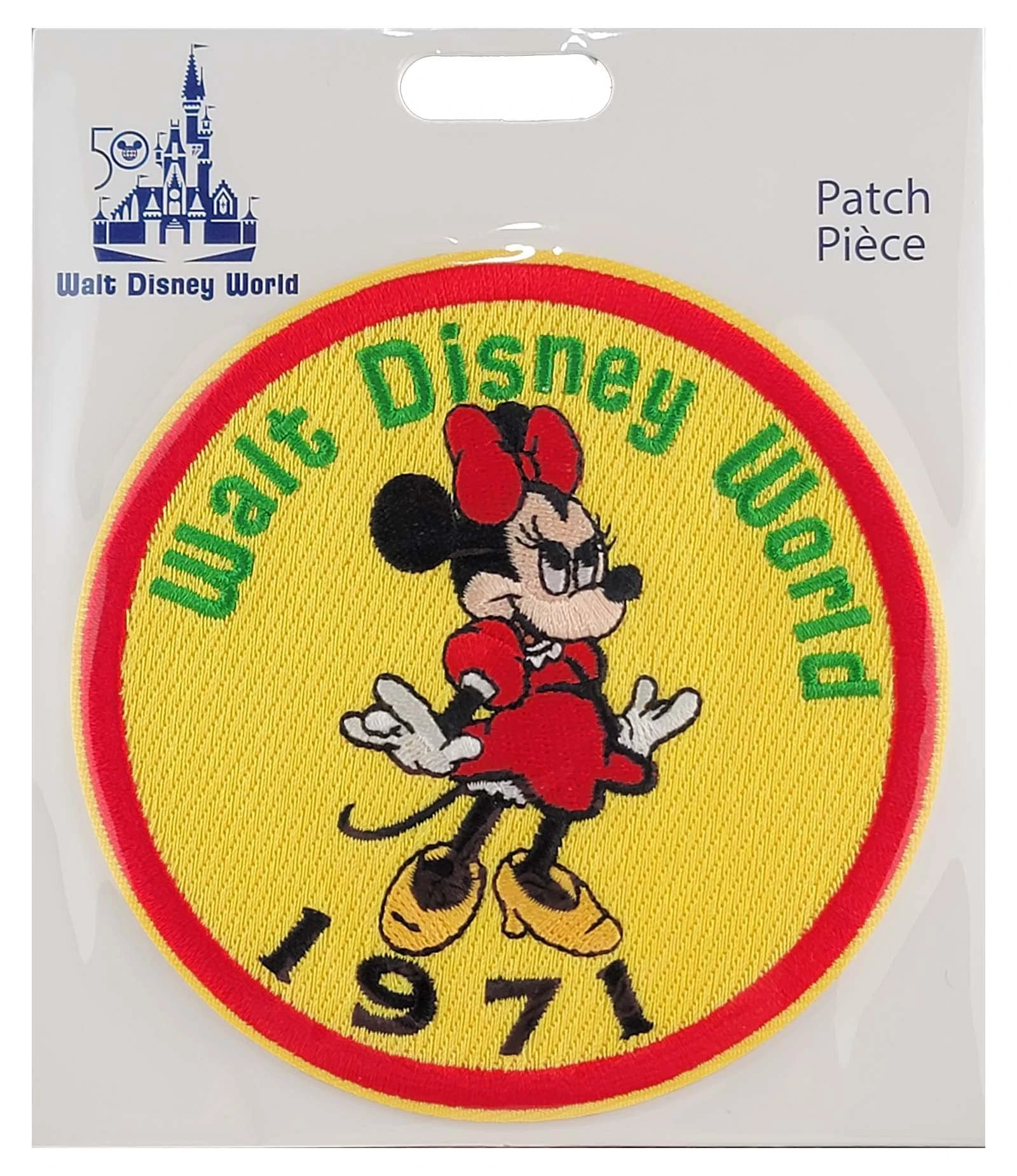 item Disney Parks Patch - Walt Disney World 50th Anniversary - Minnie Mouse Round - 1971 81pul84mbwljpg