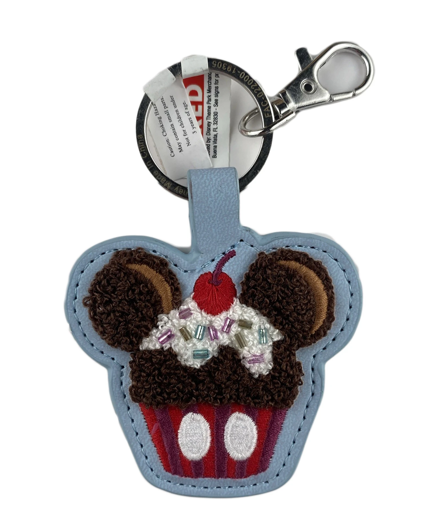 item Disney Parks Keychain - Cup Cake - Latch Hook Style - Sweet Treat Mickey Icon KeychainEmbCupCakeSweetTreat
