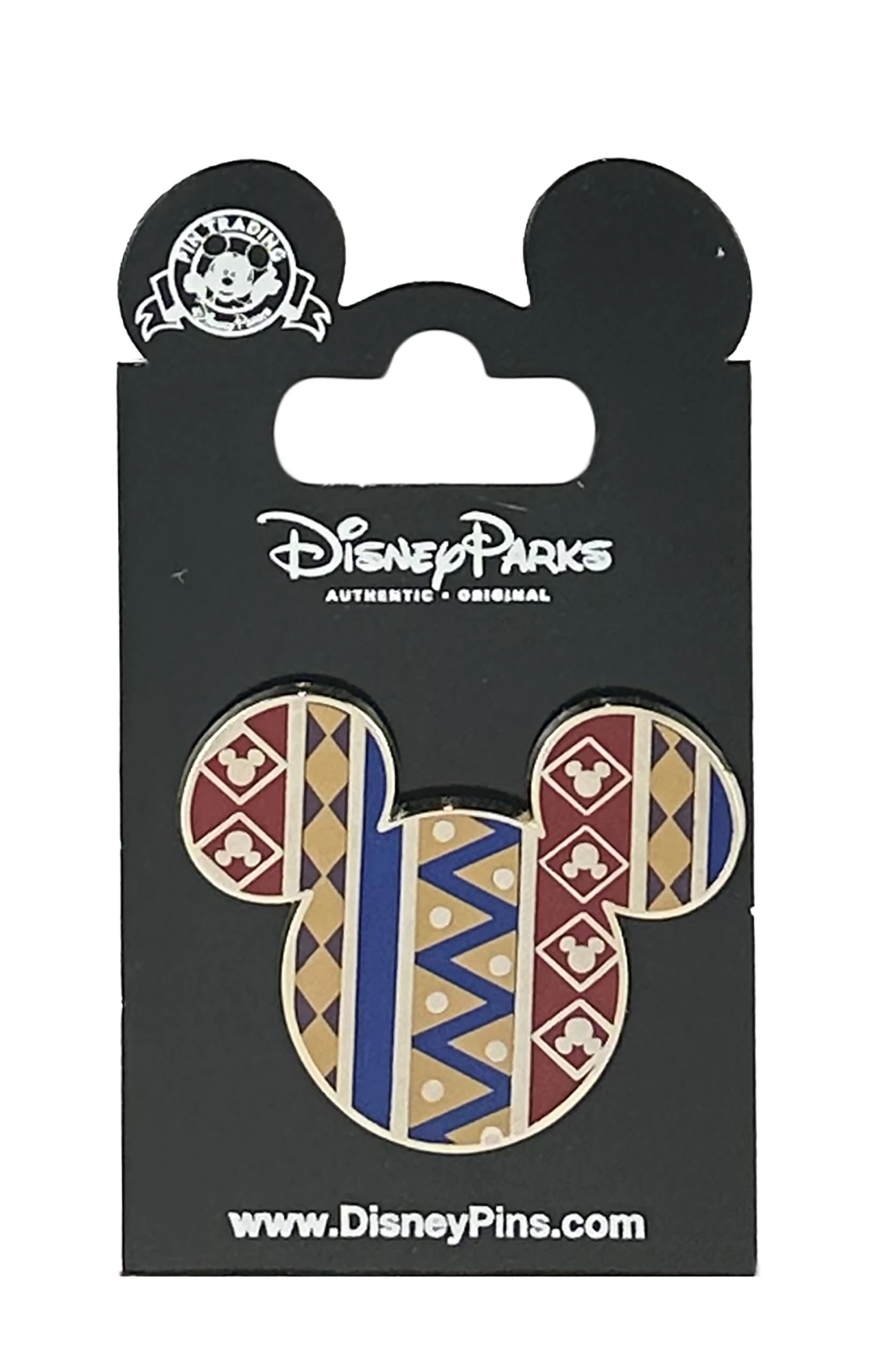 item Disney Pin - Mickey Icon - African Pattern IMG_2388
