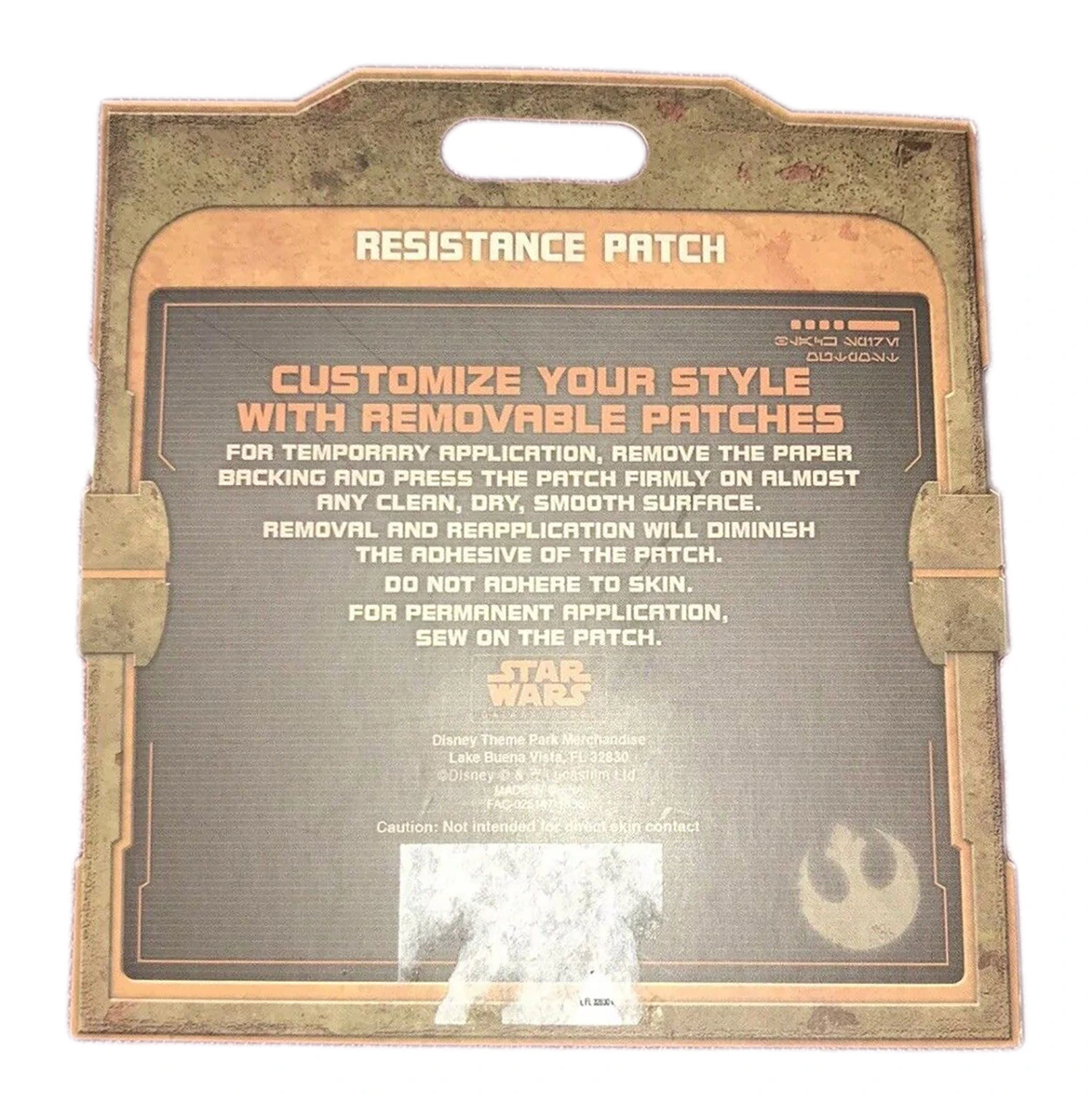 item Disney Parks Patch - Resist - Black Spire Outpost s-l1600 (2)