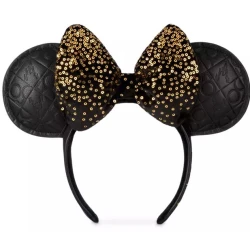 item Disney Parks - Minnie Mouse Ears Headband - Walt Disney World 50th Anniversary - Black and Gold HB50thBlackGold1
