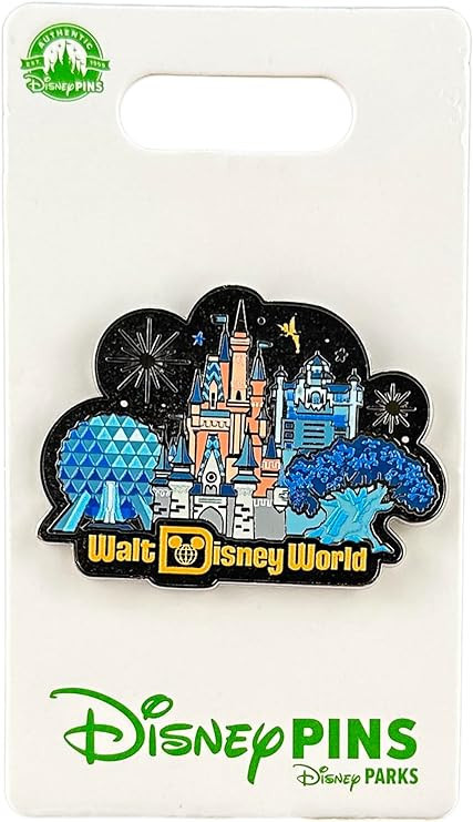 Disney Pin - Walt Disney World - Four Parks - Castle and Fir