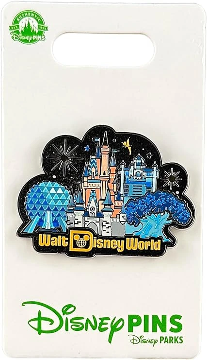 item Disney Pin - Walt Disney World - Four Parks - Castle and Fireworks 71fb1kc50nl-ac-sy741-jpg