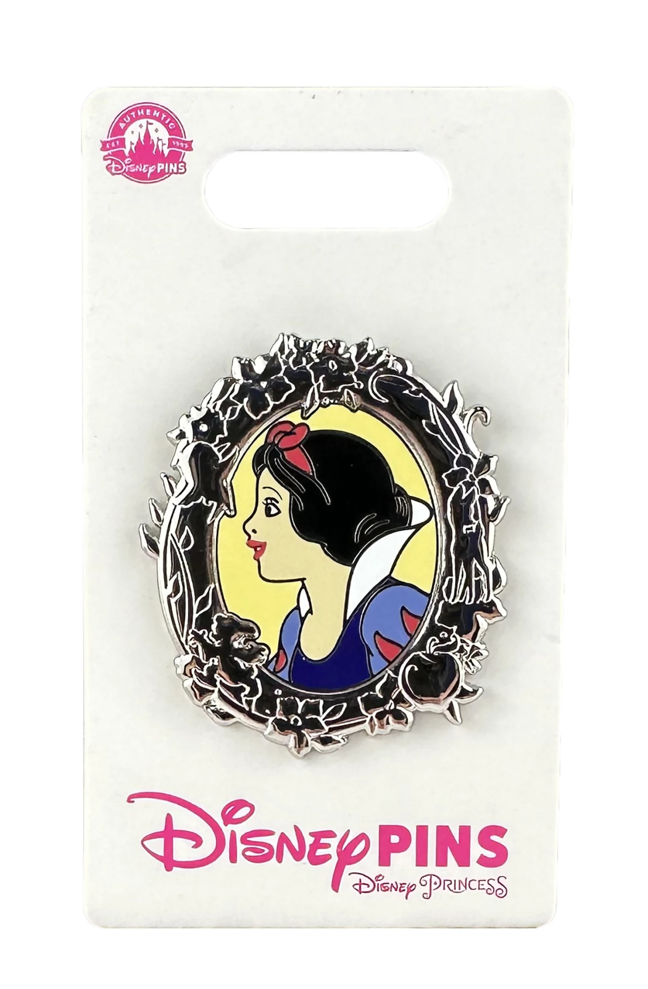 item Disney Pin - Snow White - Cameo - Side Profile - Silver Frame - Portrait 163194.webp