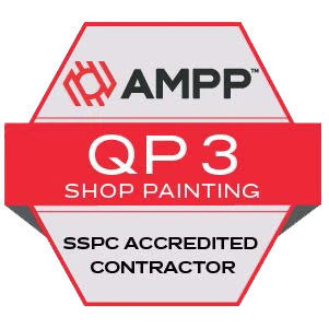 Logo Image: AMPP QP3 Shop Painting - SSPC Accredited Contractor