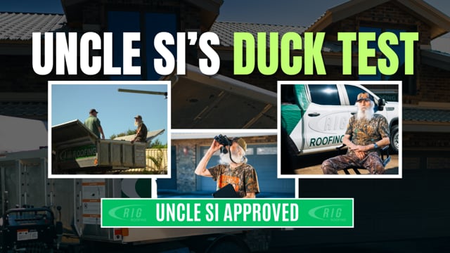 Video: Uncle Si Duck Test - RIG Roofing - 30sec Commercial