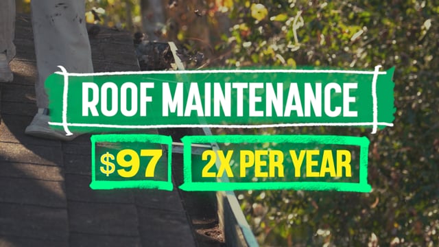 R.I.G. Roof Maintenance Program (Gutter Cleaning Included!) – Just $97