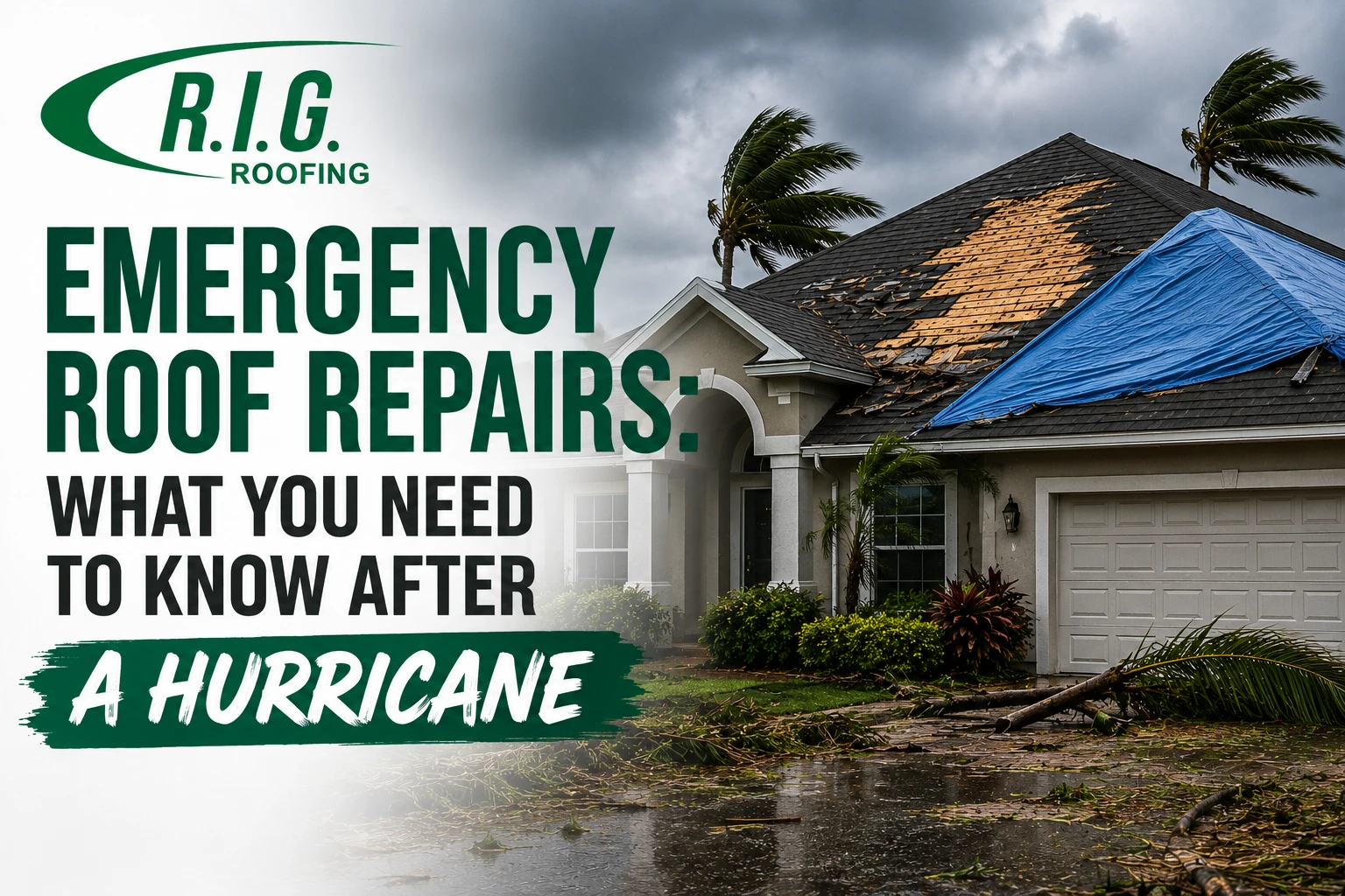 blog post Emergency Roof Repairs: What You Need to Know After a Hurricane