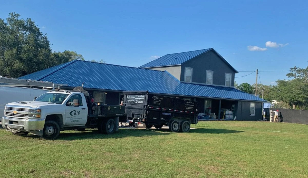 Image: RIG Roofing - Metal Roof Replacement on Polk County Barndominium