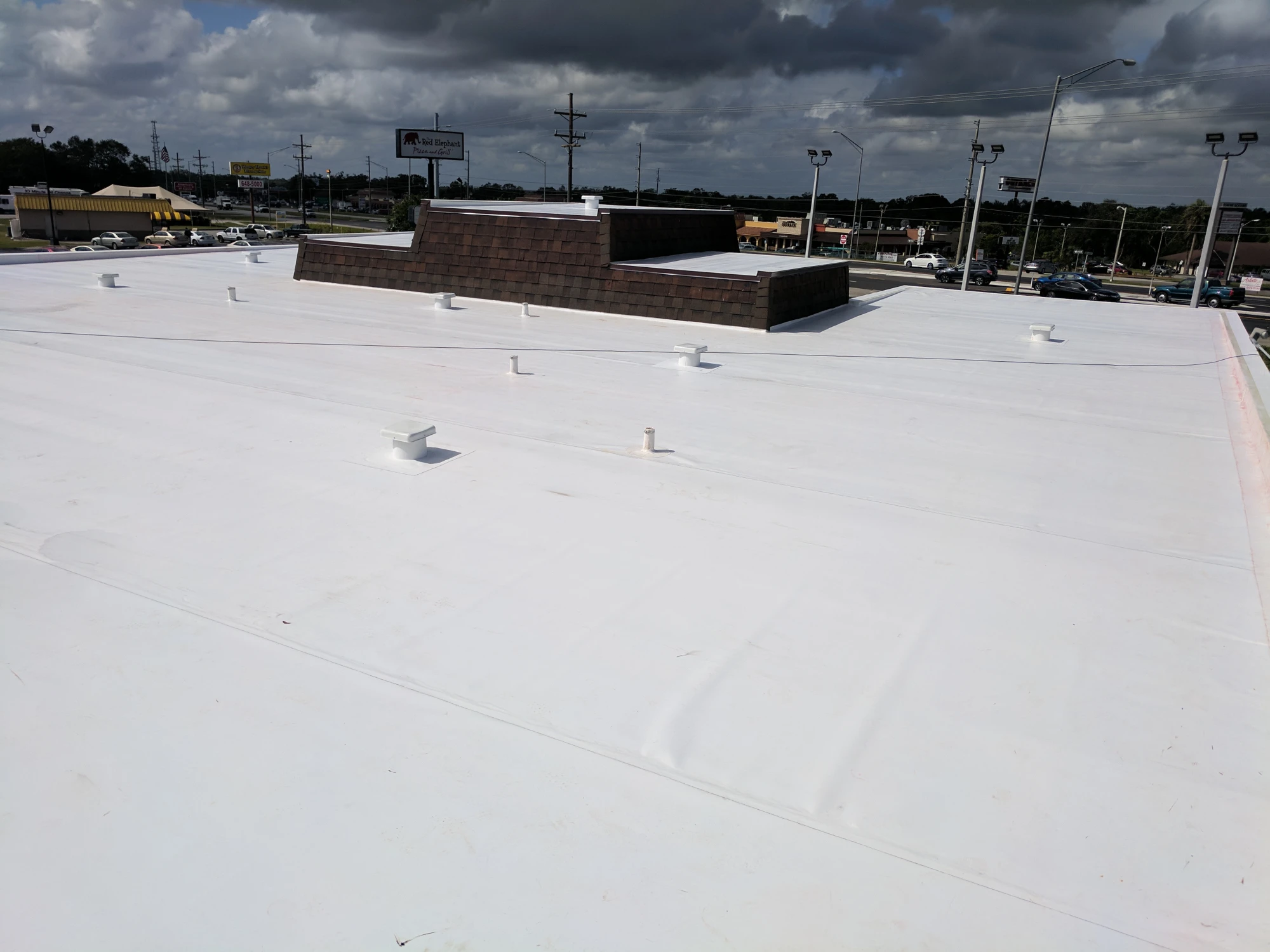 Commercial roof project by R.I.G. Roofing