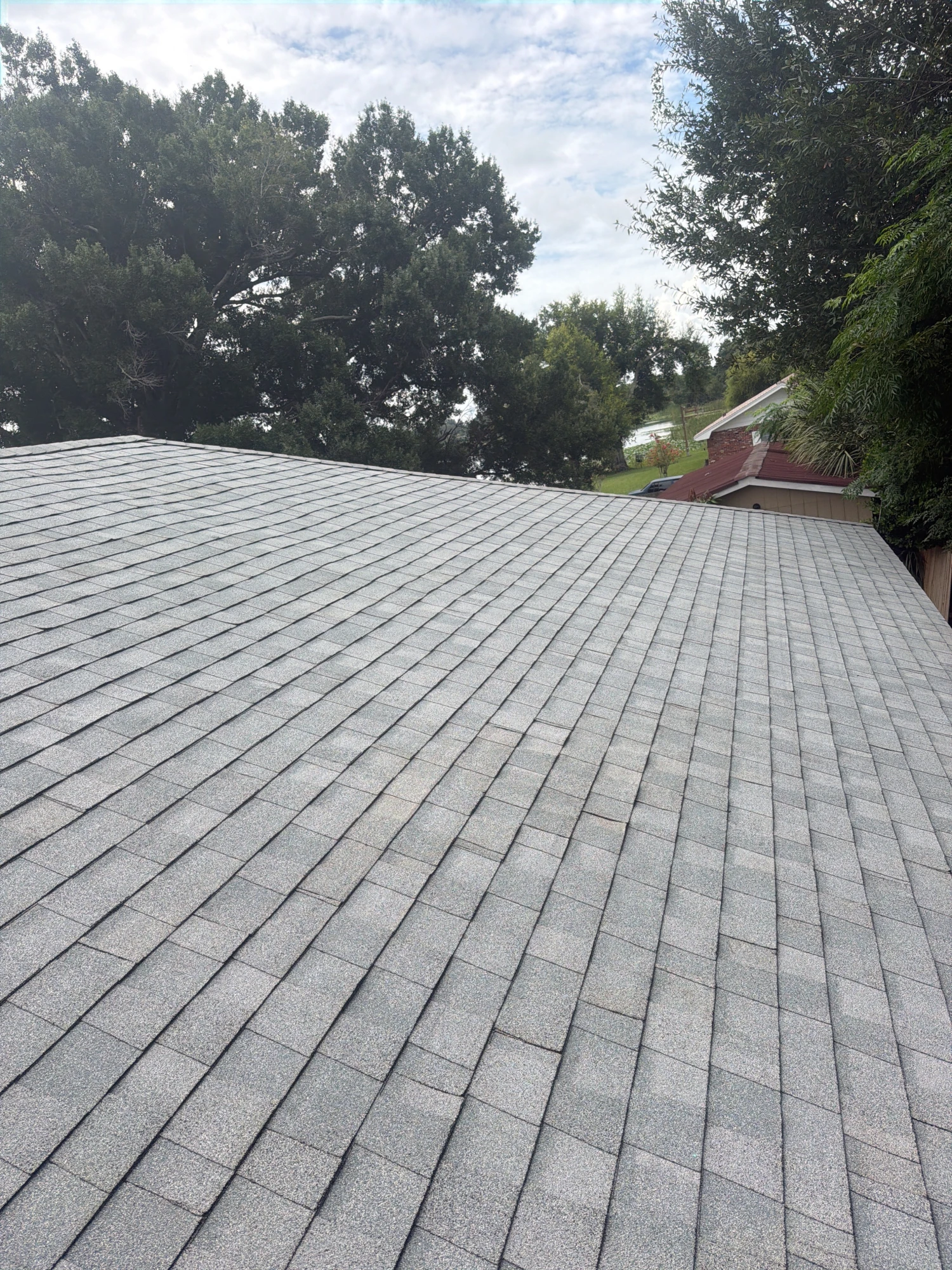 Shingle roof replacement by the R.I.G. Roofing crew