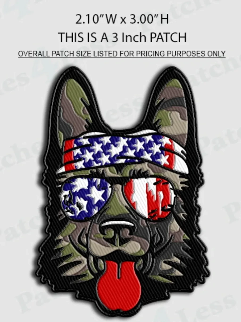 products Americana Doghead Patch